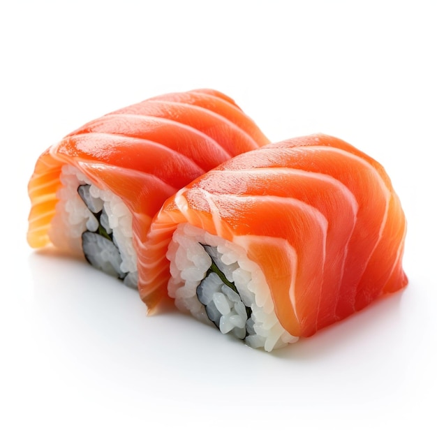 Sushi de saumon isolé Illustration AI GenerativexA