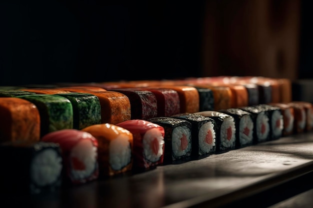Sushi sur la table IA générative