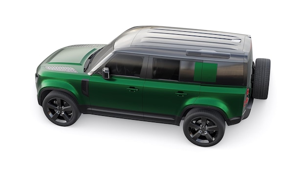 SUV d'expédition pour les zones rurales et les activités de plein air rendu 3d