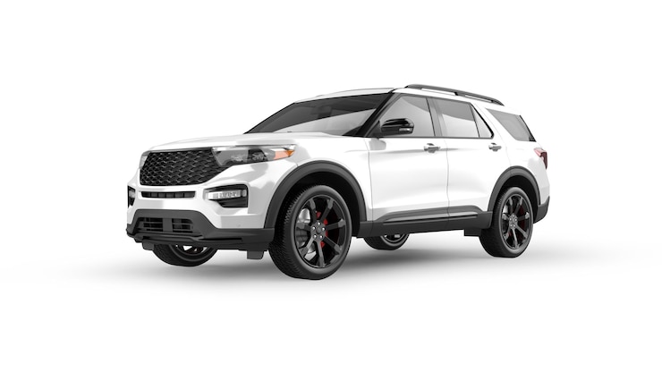Photo suv moderne isolé sur fond blanc