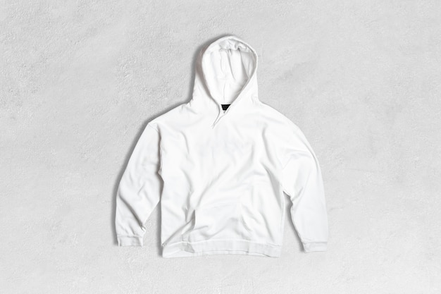 Sweat à capuche unisexe de couleur blanche vierge Concrete