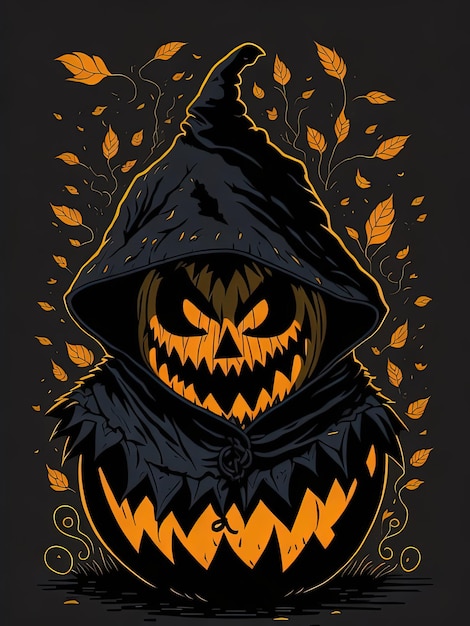 Sweats à capuche citrouille d'enchantement d'Halloween, t-shirts magiques et battus