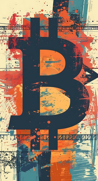 Photo symbole de bitcoin représenté comme un pont reliant différentes crypto-monnaies illustration c arrière-plan