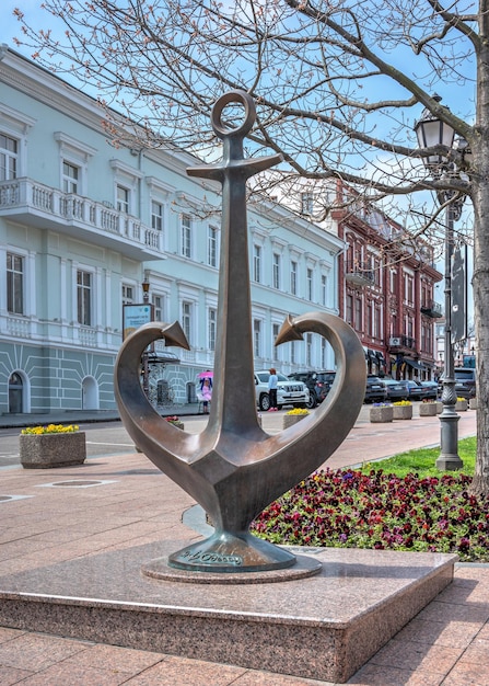 Symbole du coeur d'ancrage d'Odessa à Odessa en Ukraine