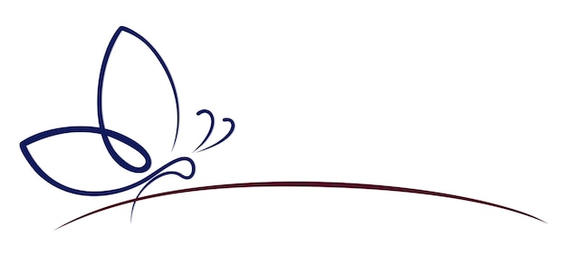 Un symbole du papillon stylisé