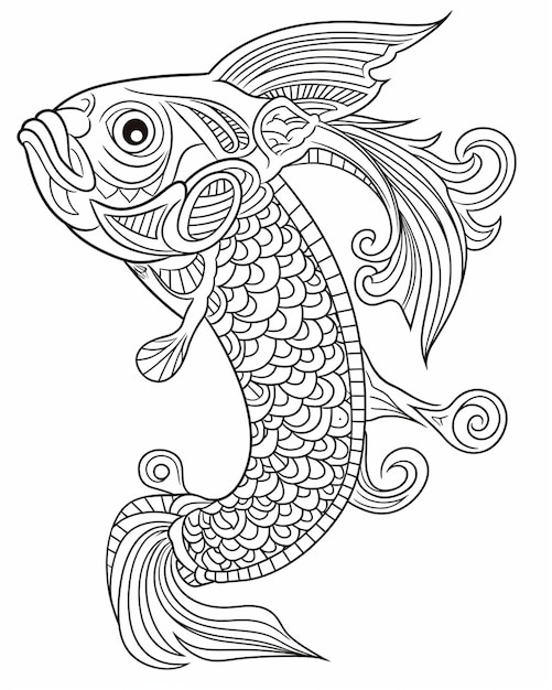 Le symbole du poisson Koi