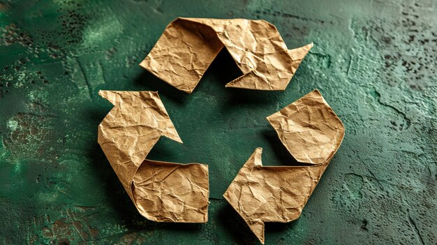 Photo le symbole du recyclage.