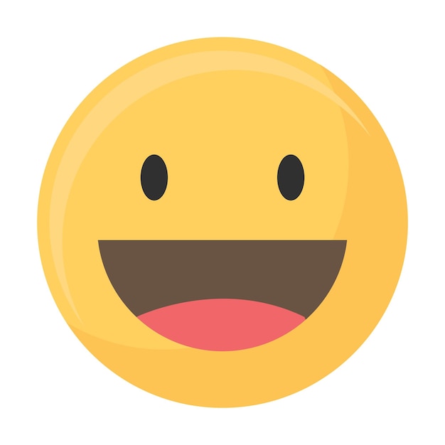 Le symbole de l'émoticone du visage souriant est transparent png