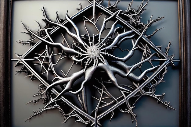 Photo symbole de l'esprit le neuron cross generative ai