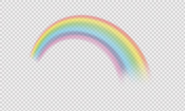 Photo symbole de fantaisie arc-en-ciel coloré isolé