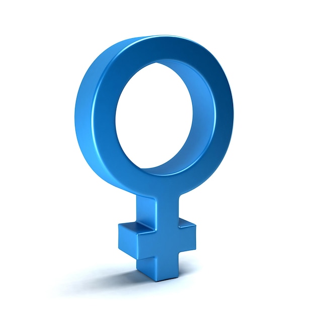 Symbole féminin Illustration de rendu 3D