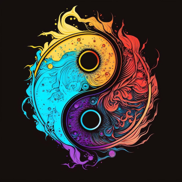 Le symbole des fonds d'écran yin yang