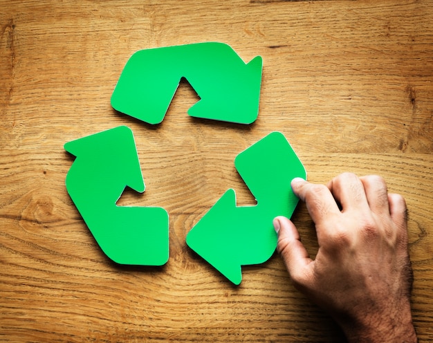 Un Symbole De Recyclage Vert