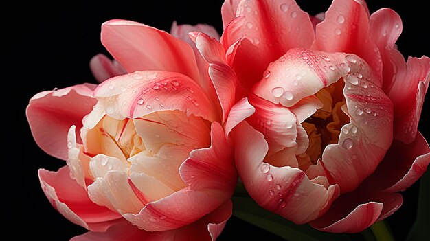 symbolisme de la tulipe image créative photographique en haute définition