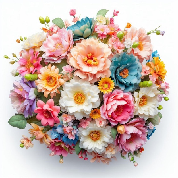 Une symphonie de couleurs dans un bouquet de fleurs