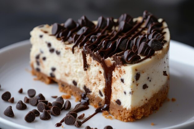 Une symphonie douce et délicieuse dans un gâteau au fromage au chocolat.