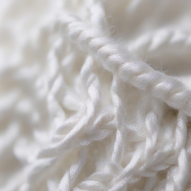 Symphonie des fibres Macrophotographie des fibres tissées de tissu blanc