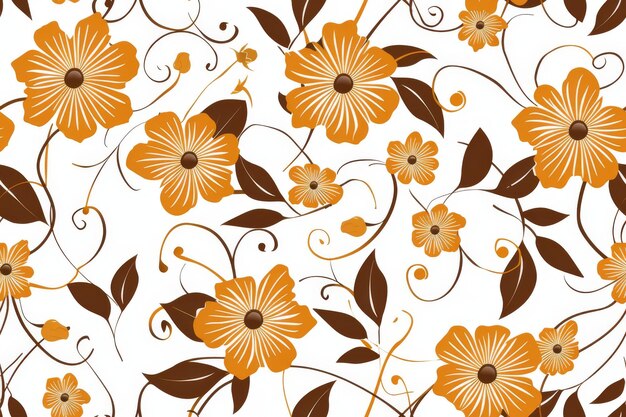 Photo symphonie florale astucieuse motif sans couture pour le design des tissus