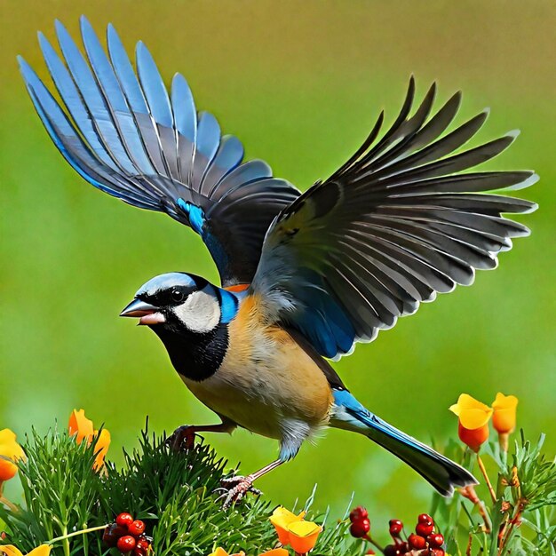 Photo la symphonie à plumes: un aperçu de la tapisserie des oiseaux