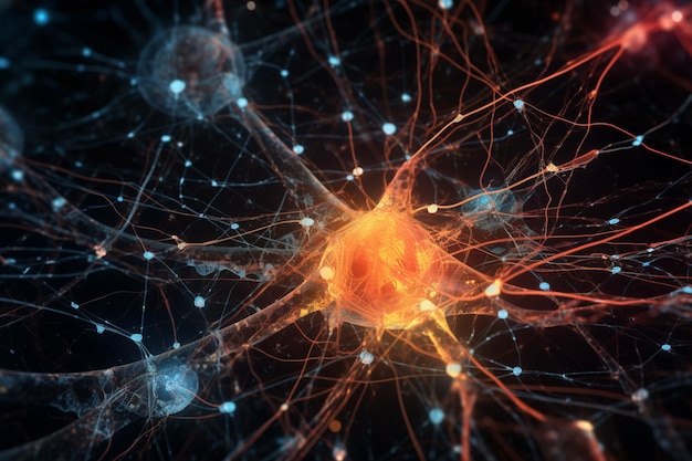 Synapses lumineuses de connexion neuronale