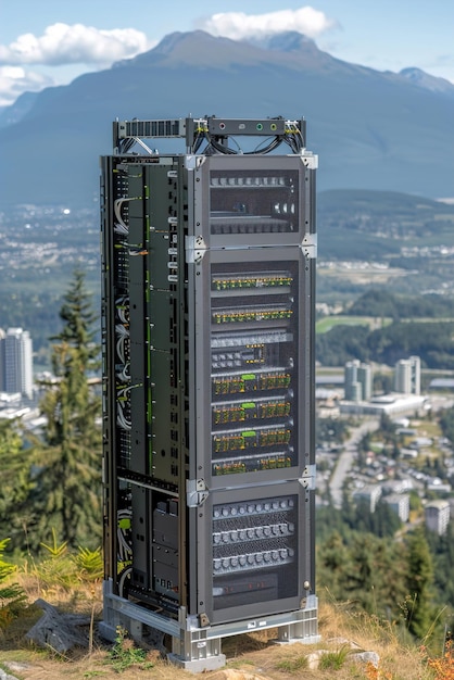 Un système de batterie à l'échelle du réseau solutions modernes de stockage d'énergie alimentant les villes avec de l'électricité renouvelable propre