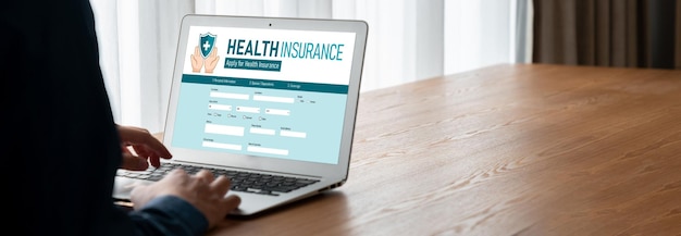 Système d'enregistrement moderne du site Web de l'assurance maladie