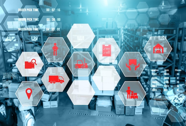 Système de gestion d'entrepôt intelligent avec technologie innovante de l'Internet des objets