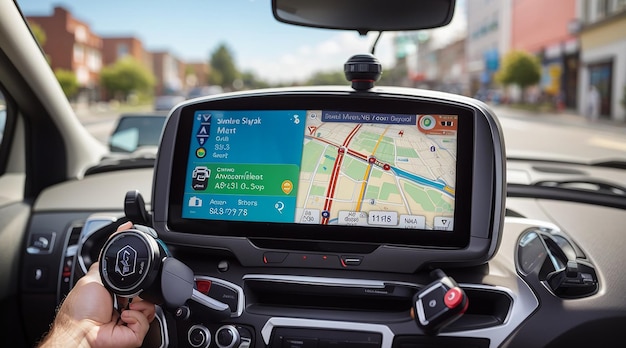 Système GPS dans une voiture intelligente