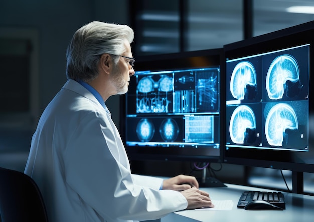 Un système d'imagerie médicale de pointe alimenté par l'IA analysant les rayons X et les IRM pour une détection précoce
