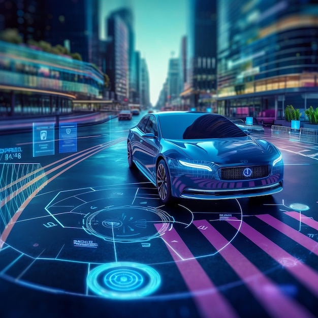 Système intelligent moderne de technologie automobile révolutionnaire exploitant l'IA