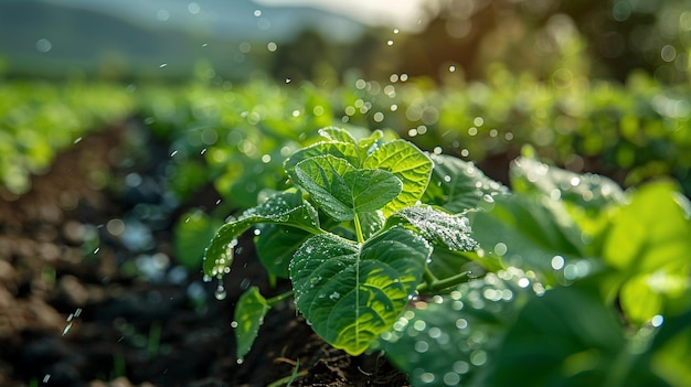 Système d'irrigation intelligent utilisant les données du papier peint