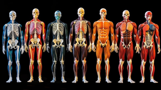 Photo le système musculaire humain