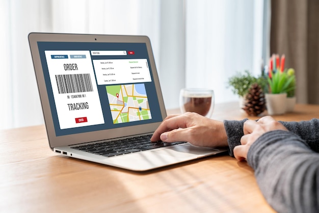 Système de suivi des livraisons pour le commerce électronique et les affaires en ligne à la mode