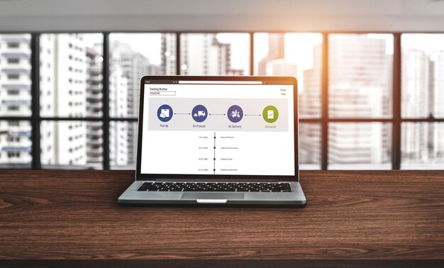 Système de suivi des livraisons pour le commerce électronique et les affaires en ligne à la mode