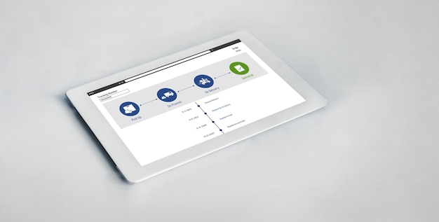 Système de suivi des livraisons pour le commerce électronique et les affaires en ligne modernes permettant le transport et la livraison des marchandises en temps opportun