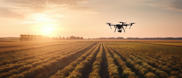 Système de surveillance des champs agricoles par drones