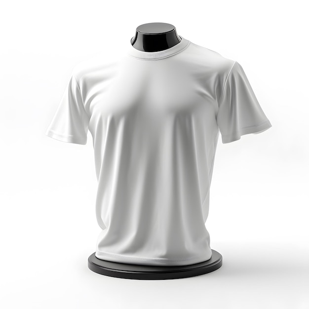 T-shirt 3D sur le support de table whtie