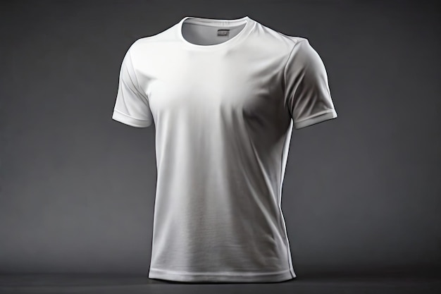 T-shirt blanc à couleur mince sur l'ai génératif