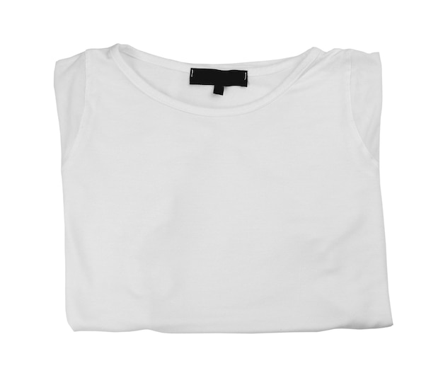 Photo t-shirt blanc sur fond blanc