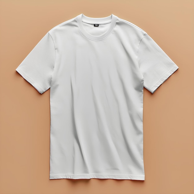 Un t-shirt blanc sur un fond bronzé