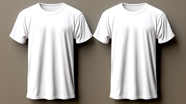 T-shirt blanc modèle de T-shirt à manches courtes