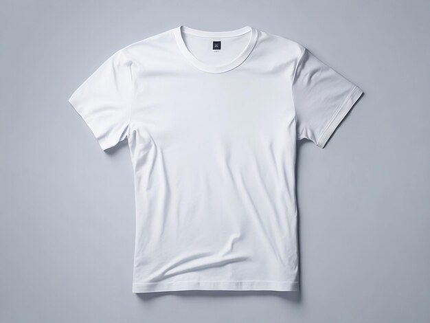 Un t-shirt blanc avec le mot 't' dessus