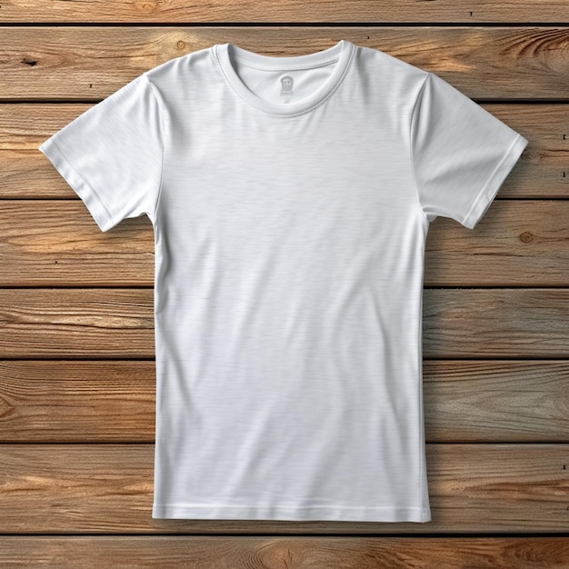 Un t-shirt blanc avec le mot " t " dessus