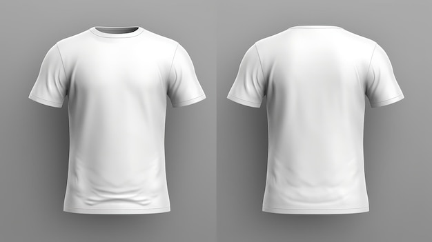 t-shirt blanc pour la maquette de vos créations