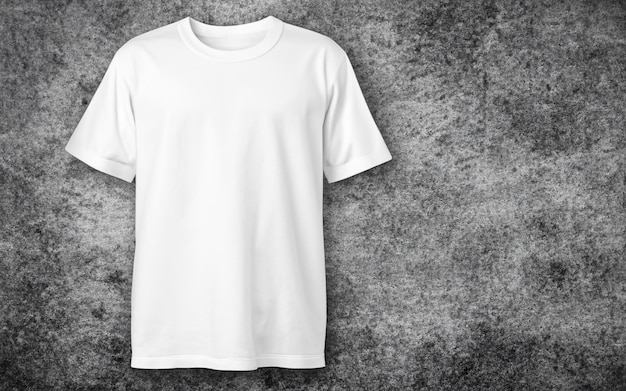 Photo t-shirt blanc vierge sur fond grunge