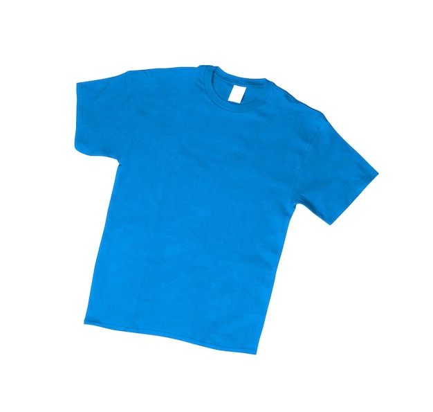 T-shirt bleu isolé