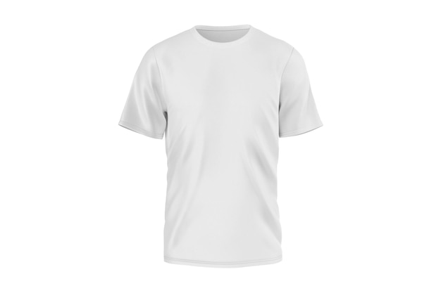 T-shirt en coton blanc avec le mot t-shirt sur le devant