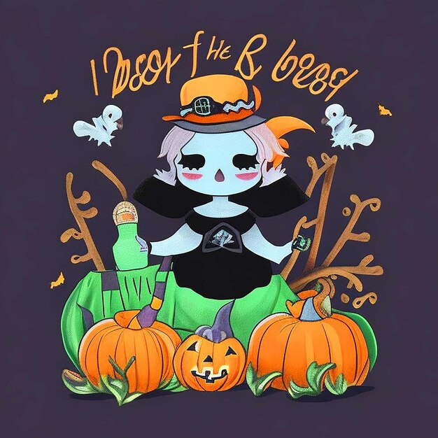 Photo t-shirt design halloween puns incorporer des jeux de mots intelligents sur le thème d'halloween dans votre design black bac