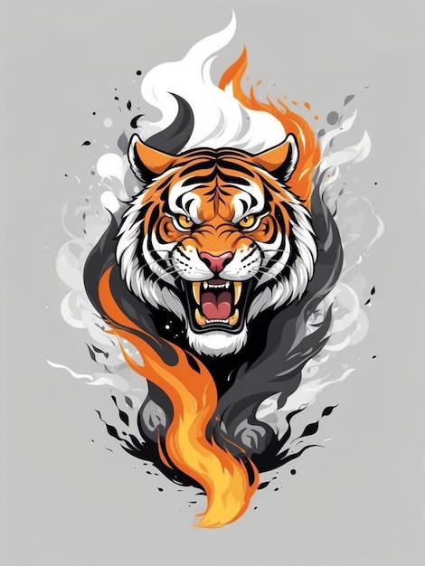 Le t-shirt du tigre est graphique.