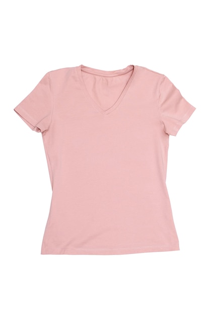 T-shirt d'été féminin sur fond blanc